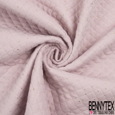 Double gaze coton matelassée lotus pastille or