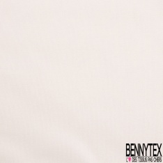 Taffetas polyester uni blanc discret