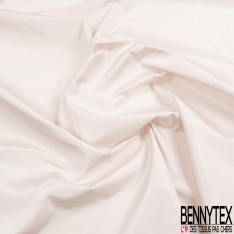 Taffetas polyester uni blanc discret