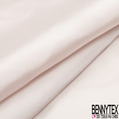 Taffetas polyester uni blanc discret