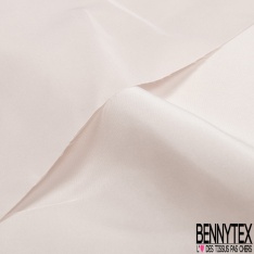 Taffetas polyester uni blanc discret