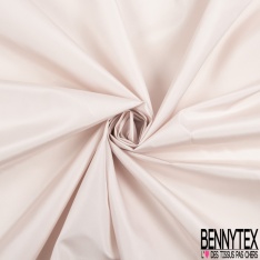 Taffetas polyester uni blanc discret