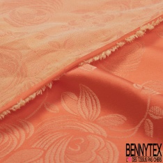 Polyamide élasthanne lingerie motif floral baroque passion pomme à la cannelle