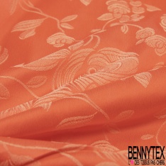 Polyamide élasthanne lingerie motif floral baroque passion pomme à la cannelle