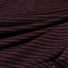 Jersey polyester laqué imprimé peau de serpent ton marron fond blanc