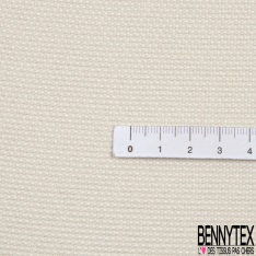 Toile effet Gros Grain Epais Satiné Noir