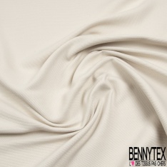 Toile effet Gros Grain Epais Satiné Noir