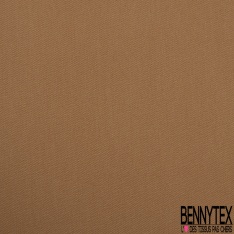 Gabardine de coton sergé fine élasthanne uni blanc cassé