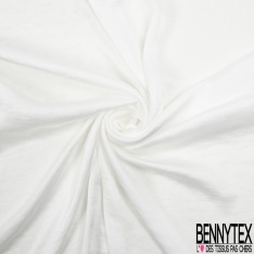 Satinette polyester froissée uni sable mouvant
