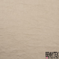 Satinette polyester froissée uni rose de nuage