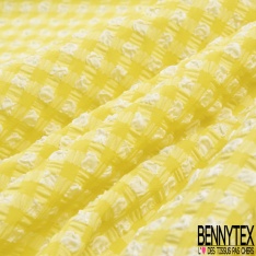 Polyamide élasthanne lingerie fin motif grand chevron ton sur ton olive brûlé