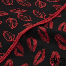 Microfibre polyamide élasthanne lingerie fin motif chevron tie and dye perle noir