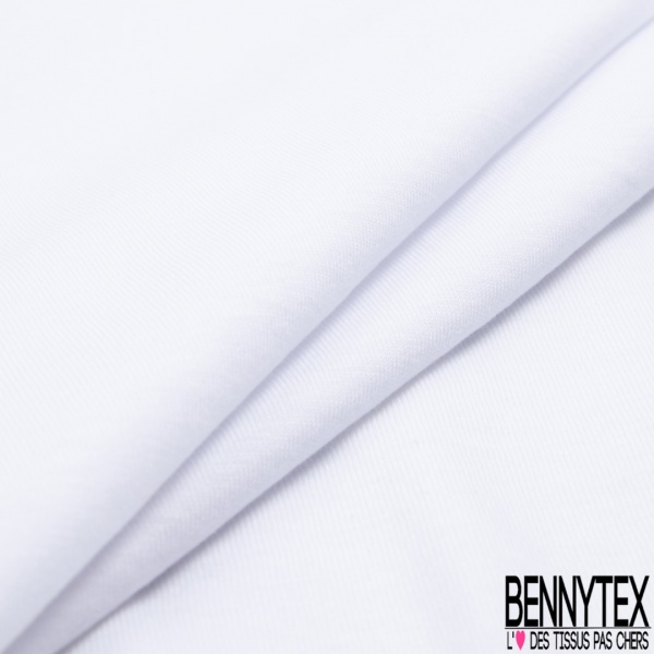 Jersey coton modal élasthanne fin uni rose crème