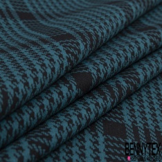 Milano jacquard coton polyester recyclé motif cachemire mandarine noir lurex or fond blanc cassé