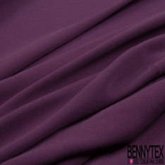 Mousseline de soie georgette uni violet morcelé