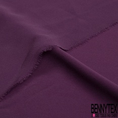Mousseline de soie georgette uni violet morcelé
