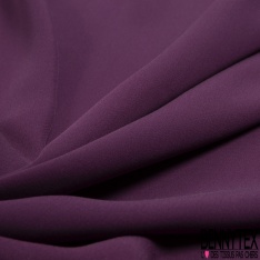 Mousseline de soie georgette uni violet morcelé