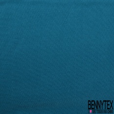 Jacquard viscose laine uni bleu moyen