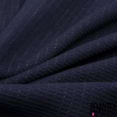 Milano jacquard coton motif rayure fantaisie horizontale cellier vieux rose bleu impérial