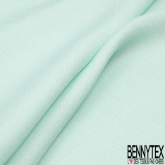 Jacquard viscose polyamide métal motif pied de poule ton sur ton poudre verte aqua