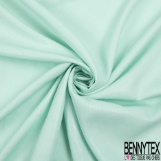 Jacquard viscose polyamide métal motif pied de poule ton sur ton poudre verte aqua