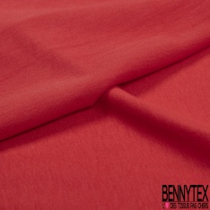 Jersey coton fin uni cayenne grande laize
