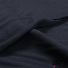 Crêpe Georgette viscose imprimé floral Fond Bleu