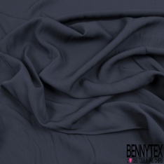 Crêpe Georgette viscose imprimé floral Fond Bleu