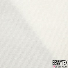 Twill de soie blanc naturel