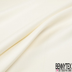 Twill de soie blanc naturel