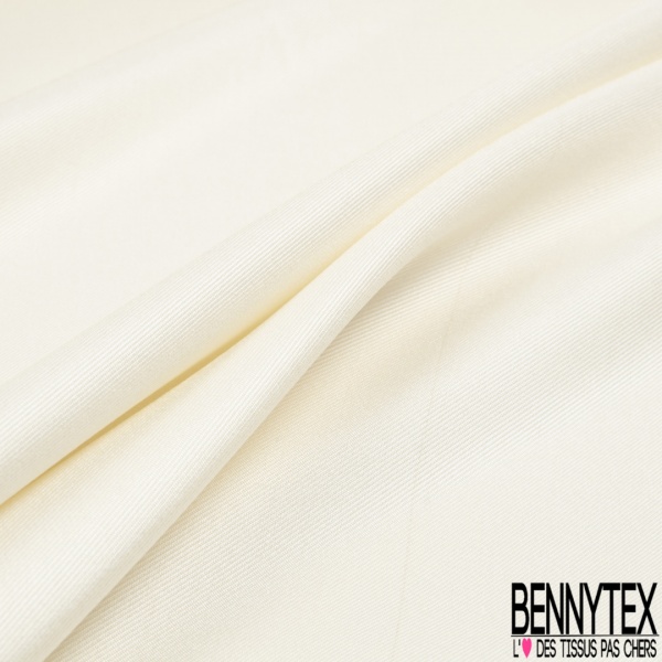 Twill de soie blanc naturel