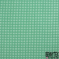 Dentelle polyamide élasthanne trèfle quatre feuilles stylisé uni billard