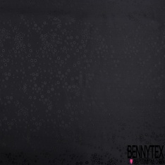 Doublure bemberg viscose imprimé mini étoile ton sur ton noir