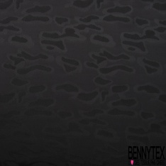 Doublure bemberg viscose imprimé mini étoile ton sur ton noir