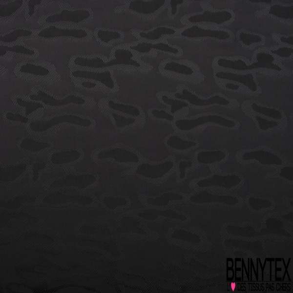 Doublure bemberg viscose imprimé mini étoile ton sur ton noir