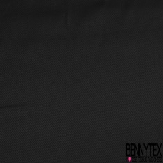 Twill viscose lourd satinée uni corbeau