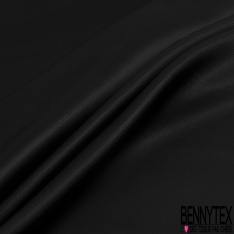 Twill viscose lourd satinée uni corbeau