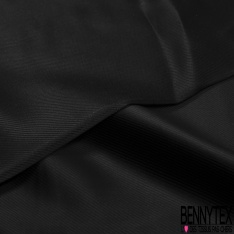 Twill viscose lourd satinée uni corbeau