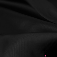 Twill viscose lourd satinée uni corbeau