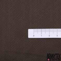 Twill viscose soie lourd satinée uni rocher