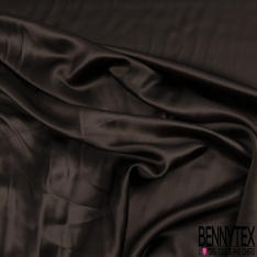 Twill viscose soie lourd satinée uni rocher