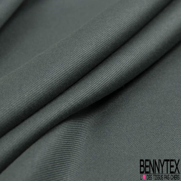 Twill de soie uni bleu chinois