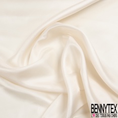 Twill de soie uni noix d'acajou