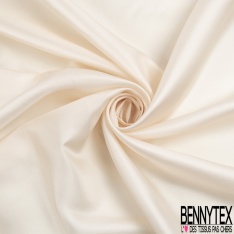 Twill de soie uni noix d'acajou