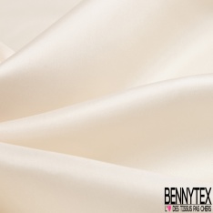 Twill de soie uni noix d'acajou