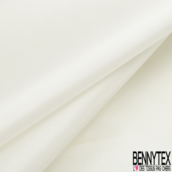 Double organza de soie uni noir grande laize