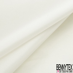 Double organza de soie uni noir grande laize