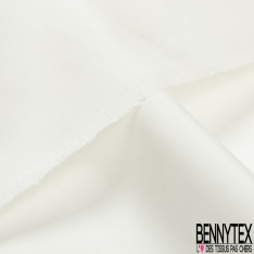 Double organza de soie uni noir grande laize