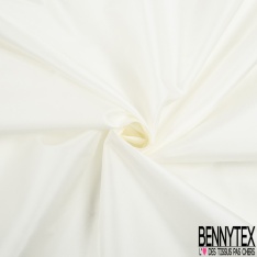 Double organza de soie uni noir grande laize