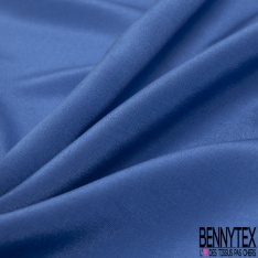 Faille de soie crêpée uni bleu hollandais